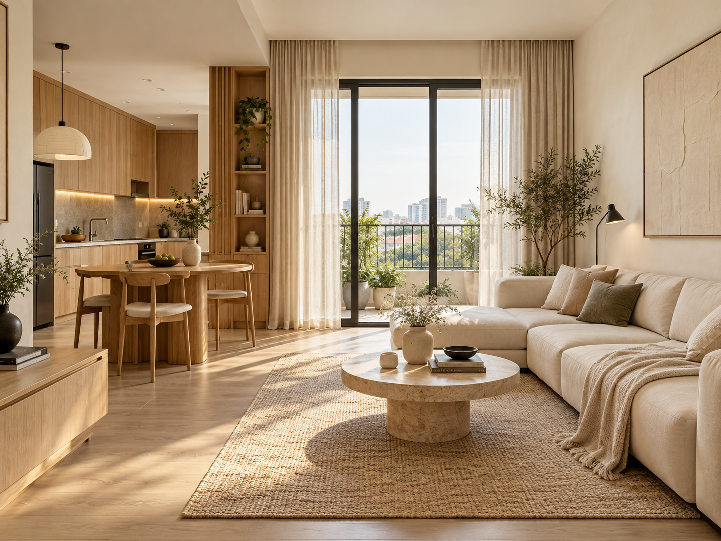 Minh họa không gian nội thất cho gói thiết kế tối đa 30m²